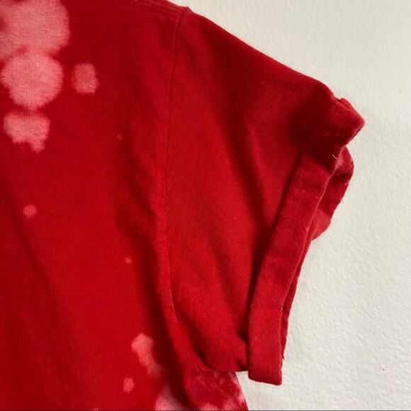 Custom Bleached Coca-Cola Cropped Tee Sz M - Picture 5 of 5